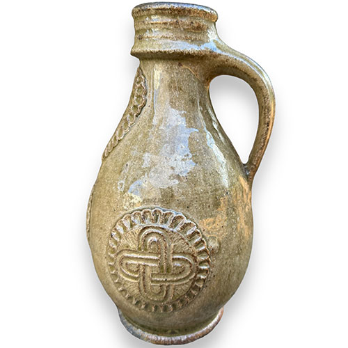 Ben North 9.75" Wood Fired Jug Decorated Jug DP3754